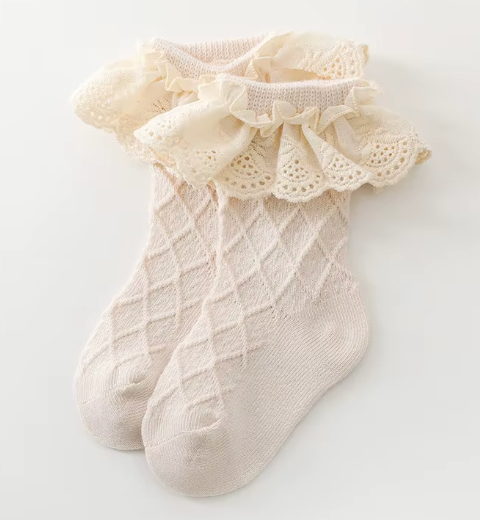 Dentelle - Lace Ruffle Socks